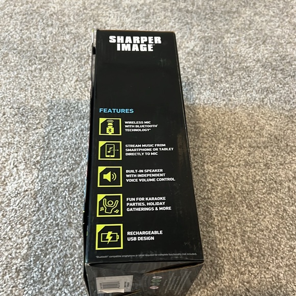 Sharper Image Bluetooth Karaoke Microphone - Picture 3 of 9